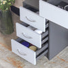 Dressing Table With Drawers Mirror Stool Set Makeup Desk Vanity Table Bedroom