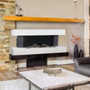 LED Electric Fireplace w/MDF Surround Heater Fire Suite WiFi /Remote Control