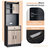 Kitchen Buffet Hutch Freestanding Kitchen Pantry Tall Cupboard Cabinet Server