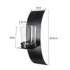 Set of 2 Sconce Tea Light Candle Holder Glass Cup Stand Wall Mounted Decorative