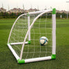 New 4Ft x 2.6Ft Kids Child Football Goals Set Post Soccer Training Steel Frame