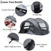 3-4 Person Camping Tent Waterproof Room Outdoor Hiking Backpack Fishing Grey