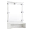 Bathroom Cabinet with LED Light 1 Shelf 1 Towel Rack Wall Mounted Storage