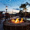 93cm Fire Pit Ring Heavy Duty Thick Fire Pit Liner Solid Steel DIY Wood Burning