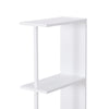 Slim White Bathroom Storage Cabinet Tall Narrow Wooden Compact Drawers Shelves