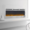 Mirror Glass Wall Electric Fire Wall Mounted Recessed Fireplace 36 40 50 60 inch