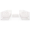 9 Piece Garden Set White Solid Pinewood Z3N6