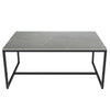 100cm Minimalist Coffee Table Tea Center Dining Table Sturdy Metal Legs Support