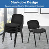 5 Pcs Modern Conference Chair Reception Side Chair Ergonomic Lumbar Support