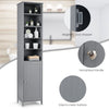Bathroom Tall Cabinet Slim Freestanding Storage Organizer W/ Adjustable Shelves