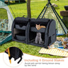 2-In-1 Pet Carrier Pet Kennel Cat Dog Travel Crate w/Removable Hammock Carry Bag