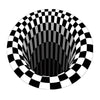 Round 3D printed Vortex Illusion Anti-slip Living-room Rug Carpet Floor Door Mat