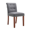 2/4Pcs Upholstered Dining Chair High Back Padded Seat with Door Knocker Kitchen