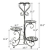 Small Medium Large Multi Tier Tiered Plant Stand Carbonized Shelf Holder Flower