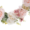 30cm Fake Rose Flower Door Wreath Wall Hanging Spring Floral Home Wedding Decor