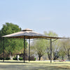 3x3(m) Steel Pergola Gazebo Marquee Garden Shelter Sun Shade Patio Awning Gold