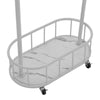 Metal Clothes Rack with Wheels Small Wardrobe Rack On Wheels for Bedroom Home