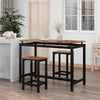 Bar Height Dining Table Set Bar Tables W/ 2 Stools Kitchen Counter W/ Bar Chairs