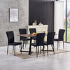 Dining Table Set and 6/4 Grey Leather/Velvet chairs kitchen table set UK