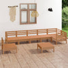 8 Piece Garden Set Solid Pinewood Honey Brown F6P0