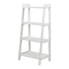 White 4 Tier Ladder Shelf Wooden Storage Unit Rack Display Stand Bathroom New