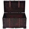 Retro Wooden Treasure Chest Vintage Storage Box Trunk Coffee Table Lockable UK