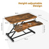 Standing Desk Converter Height Adjustable Lifting Table Laptop Workstatation