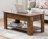 Coffee Table With Storage Lift Top Up Drawer Shelf Wooden Living Room Furniture