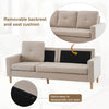 3 Seater Corner Sofa Versatile L-Shaped Fabric Sofa with Removable Footstool NS