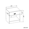 Modern Bedside Cabinets Table 1 Drawer Bedroom Furniture Storage Night Stand