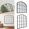 Large Arched Window Mirror Metal Frame Wall Living Room Hallway Decor Mirror