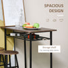 3-Piece Dining Set with 2 Matching Chairs and 1 Table for Home Bar