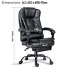 Executive Office Chair Racing Swivel Computer Gaming Chair Recliner w/ Footrest
