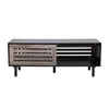 Solid Wood Vintage TV Stand Storage Drawers Cabinet Entertainment Console Table