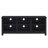 TV Stand for TVs up to 55 Inches Wooden 6 Storage Compartments TV Cabinet Table