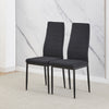 2/4/6 Dining Chairs Side Chairs High Back Velvet/Faux Leather Padded Seat Home
