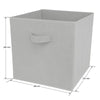 White 3 Tier 6 Cube Storage Bookcase Shelf Display Unit Grey Fabric Shelving Box