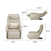Electric Heated Executive Recliner SL Track Full Body 8 Mode Massage Chair Beige
