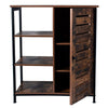 Storage Cabinet Cupboard Multipurpose Cabinet 3 Black