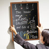 Large Heavy Duty Wood Chalkboard A Frame Board Sandwich Pavement Sign Waterproof