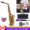 10.7Eb E-flat Alto Saxophone with Storage Case Mouthpiece Accessories Gold NEW