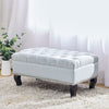Linen Upholstered Hallway Bench Window Seat Bedroom Dining Room Stool Footstool