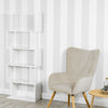 Wooden S-Shaped Bookcase Living Room Modern Display Shelves Storage Unit Divider