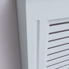 Radiator Cover White Unfinished Modern Traditional Wood Grill Cabinet Shelf MDF