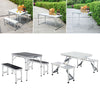 Portable Folding Outdoor Garden Table with Chairs/Benches Camping Picnic Set New