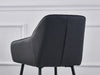 Set of 2/4 Dining Chairs Velvet Padded Seat Metal Legs High Back Chairs Kitchen
