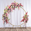 Large Metal Wedding Arch Frame Moongate Gold Round Flowers Balloon Circle Base