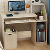 Computer Desk Writing Study Table Office With Drawers Home Study Book Shelf