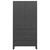 Industrial Wardrobe Anthracite 90x50x180 Metal F5Z4