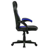 Blue Swivel PU Leather Mesh Office Racing Sport Gaming Tilt Computer Desk Chair